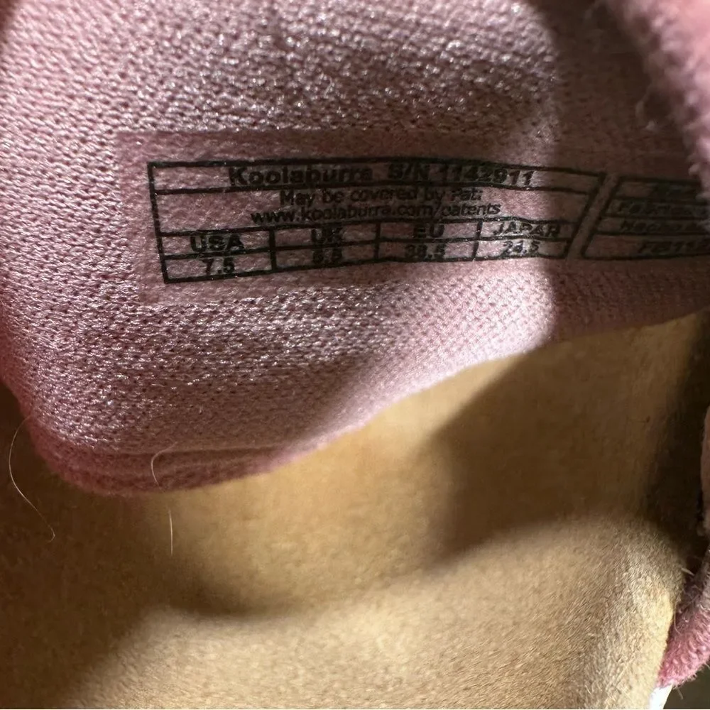 Koolaburra by UGG Pink and Tan Slide Sandals Women’s Size 7.5